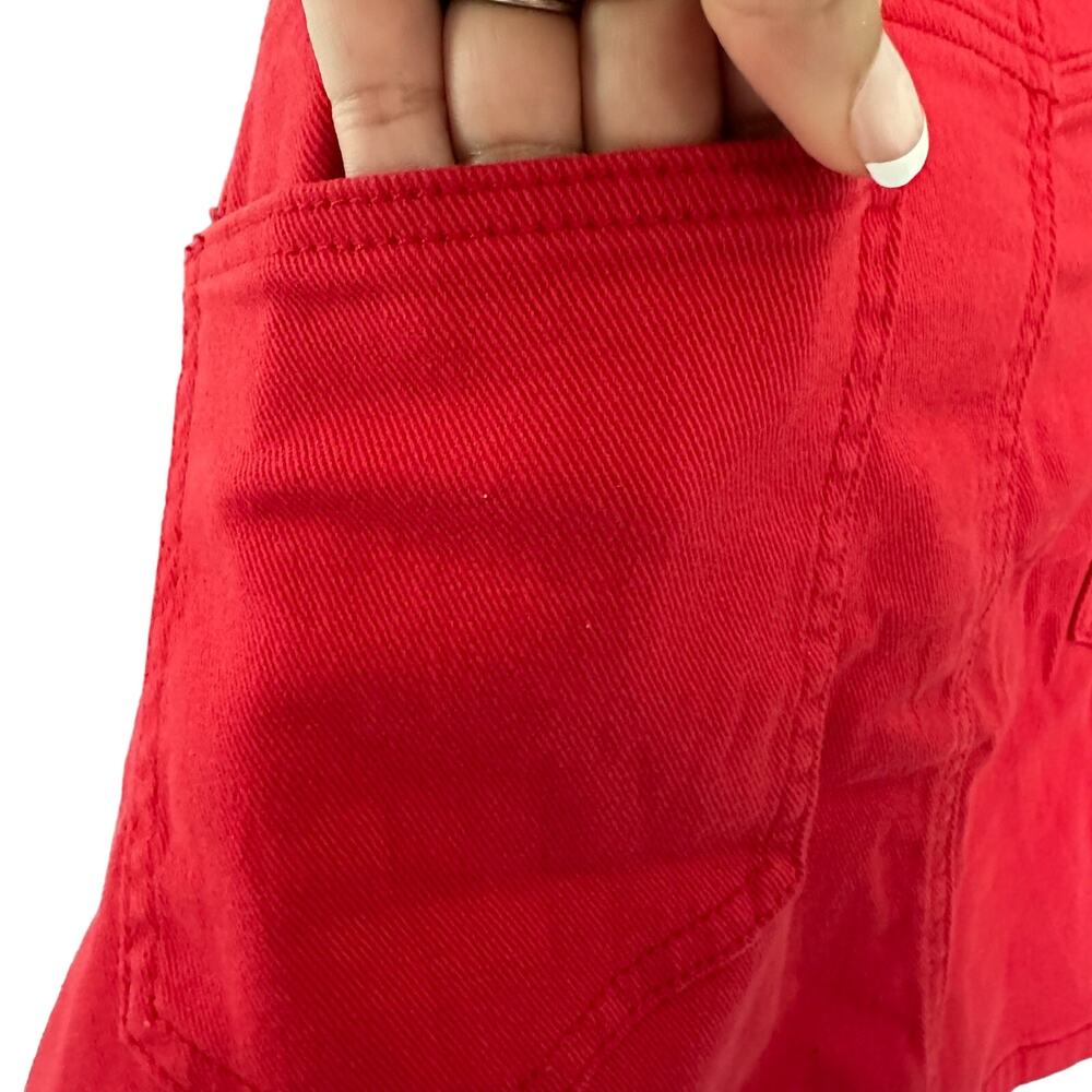 Denim High-Waisted Skort - Picture 8 of 12